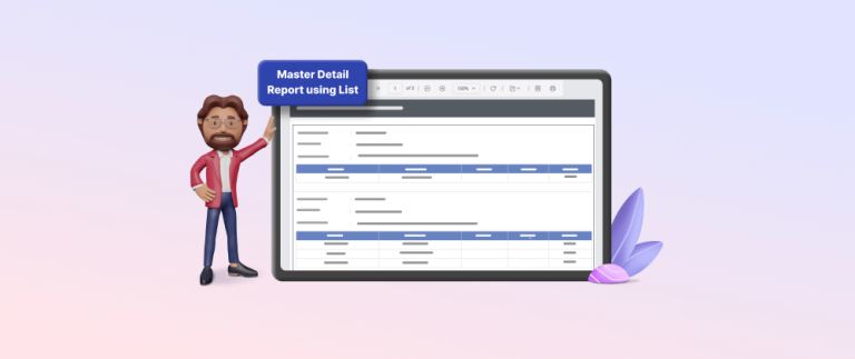 Master Detail Report using List