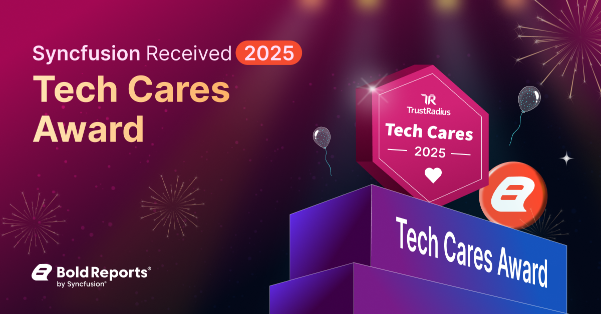 Syncfusion Received 2025 Tech Cares Award | Bold Reports