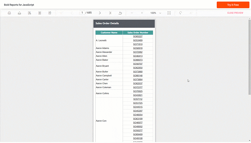 Drill-Through Report | Reporting Tools