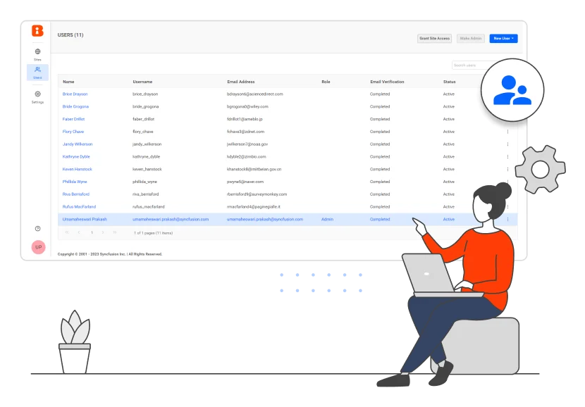 The JavaScript Report Viewer connects to any data source using a variety of data providers.