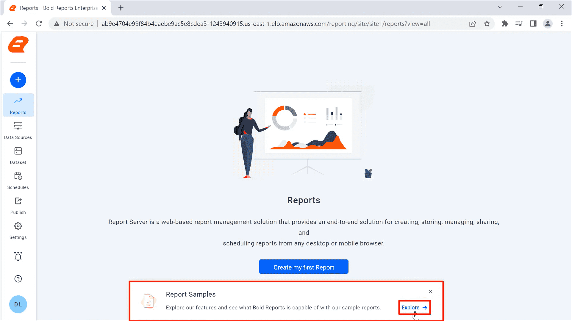 Report Sample pop-up | Reporting Tools