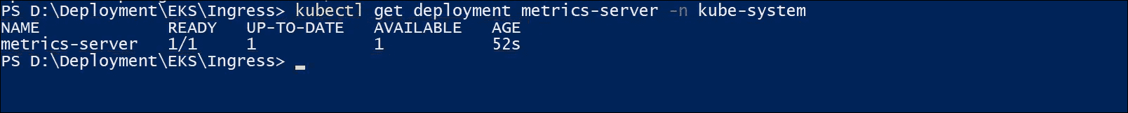 The metric server deployment | Reporting Tools